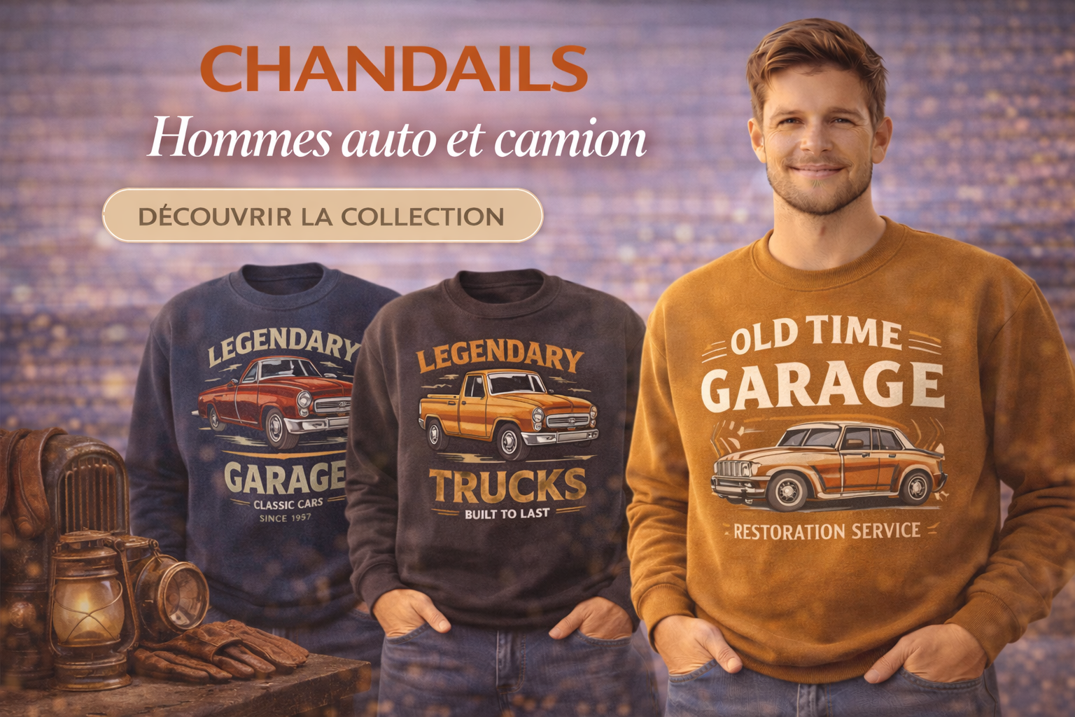 Automobile et camion;Chandails Hommes